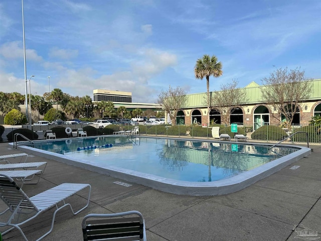 view of pool with a patio