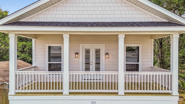 view of front of home with a porch