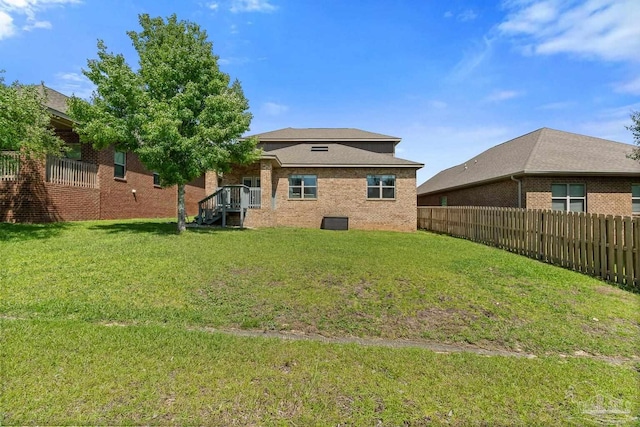 6347 Ladera Trl, Pace, FL 32571 - rear view of house with brick siding