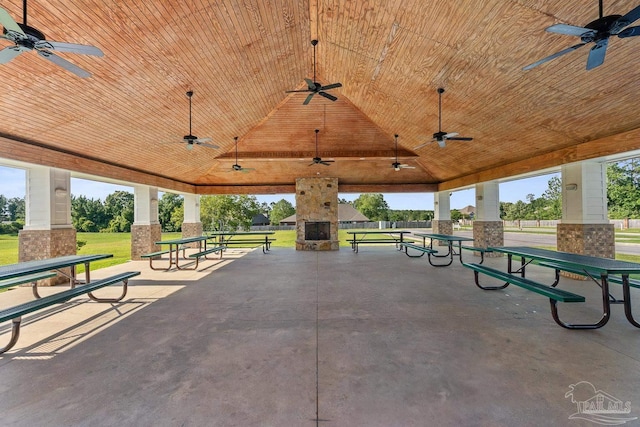 6347 Ladera Trl, Pace, FL 32571 - view of home's community featuring a gazebo and a yard