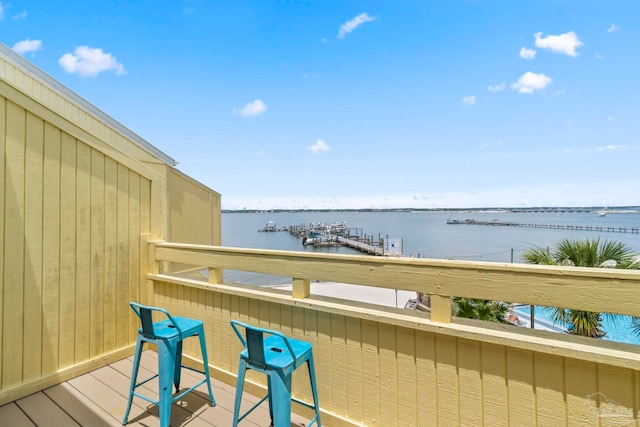 8520 Gulf Blvd Unit 23, Navarre Beach, FL 32566 - balcony with a water view