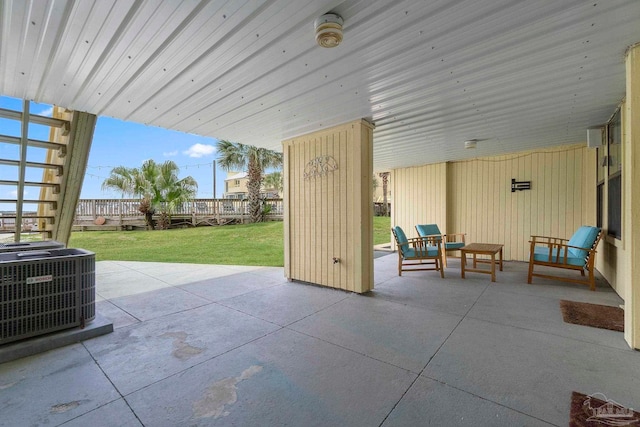 8520 Gulf Blvd Unit 23, Navarre Beach, FL 32566 - view of patio / terrace with cooling unit
