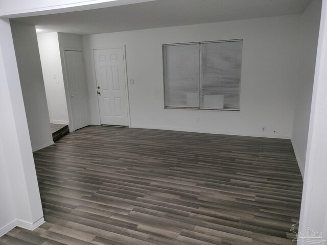 empty room featuring hardwood / wood-style floors