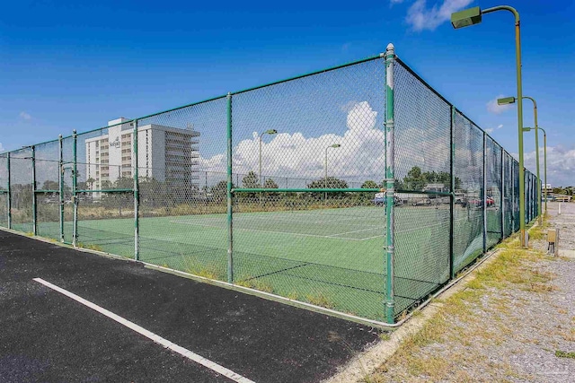 view of tennis court