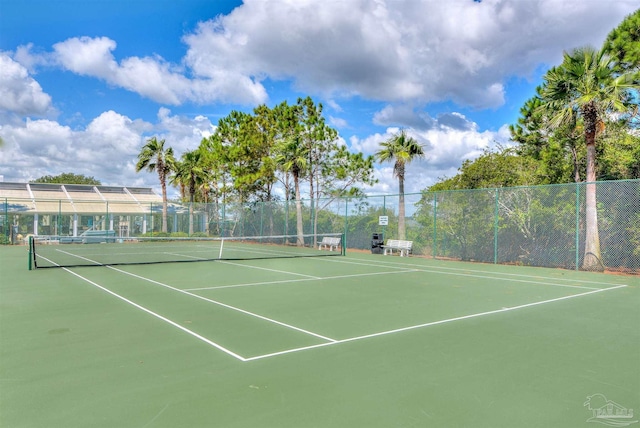 view of sport court