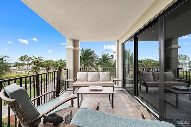 balcony with an outdoor living space