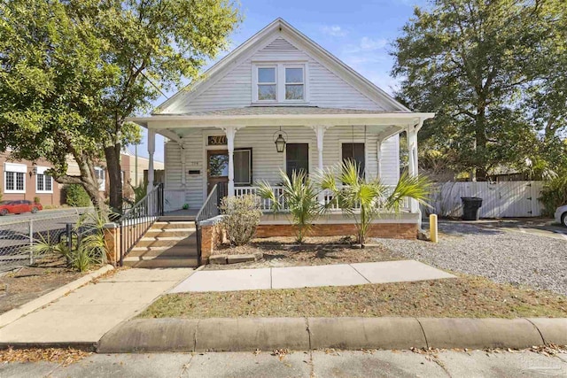 bungalow with a porch