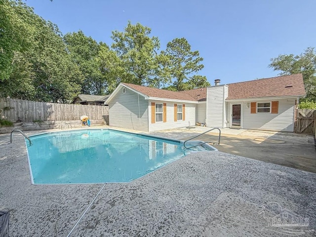 4514 Southpointe Ln, Pensacola, FL 32514 - view of pool featuring a patio and a fenced backyard
