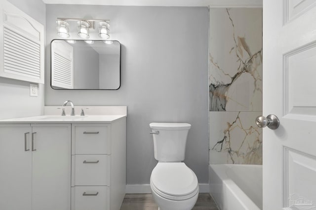 14100 River Rd Unit 223B, Pensacola, FL 32507 - full bathroom featuring toilet, vanity, and baseboards
