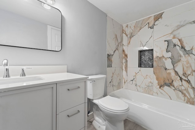 14100 River Rd Unit 223B, Pensacola, FL 32507 - full bath featuring vanity, toilet, and tub / shower combination
