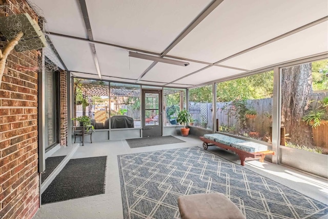 view of sunroom / solarium