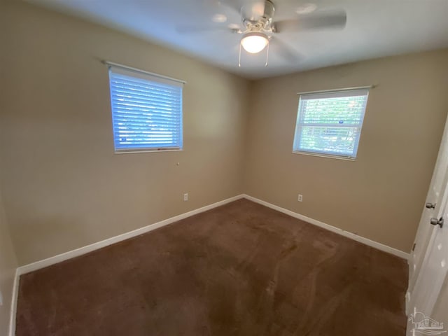 925 Artesian Ave, Pensacola, FL 32505 - carpeted empty room featuring ceiling fan and baseboards