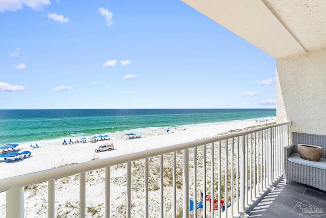 999 Ft Pickens Rd Unit 309, Pensacola Beach, FL 32561 - balcony featuring a water view and a beach view
