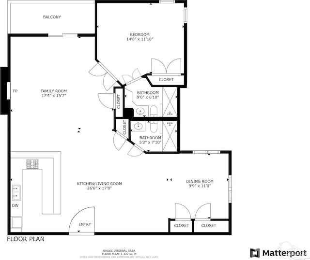 999 Ft Pickens Rd Unit 309, Pensacola Beach, FL 32561 - floor plan