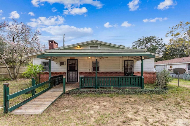 bungalow with a porch