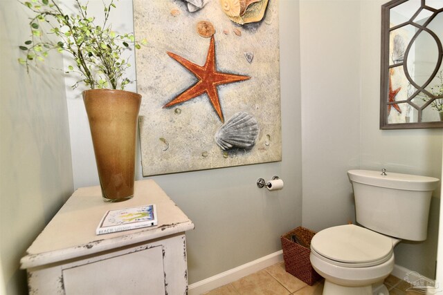 645 Lost Key Dr Unit 406D, Perdido Key, FL 32507 - half bath featuring tile patterned flooring, baseboards, and toilet