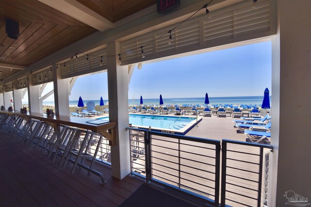 645 Lost Key Dr Unit 406D, Perdido Key, FL 32507 - exterior space with a water view and a community pool