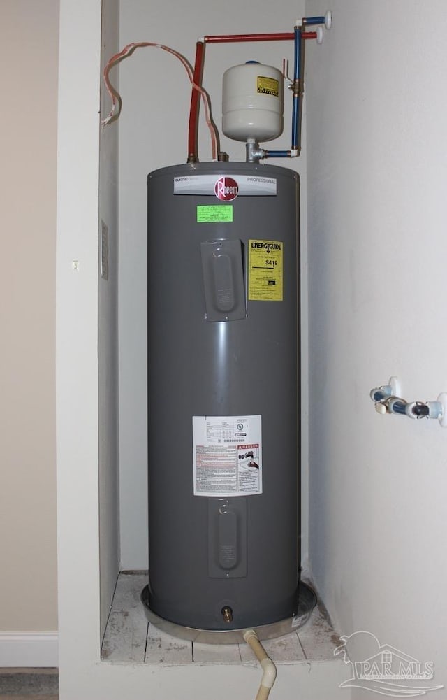 utilities featuring electric water heater