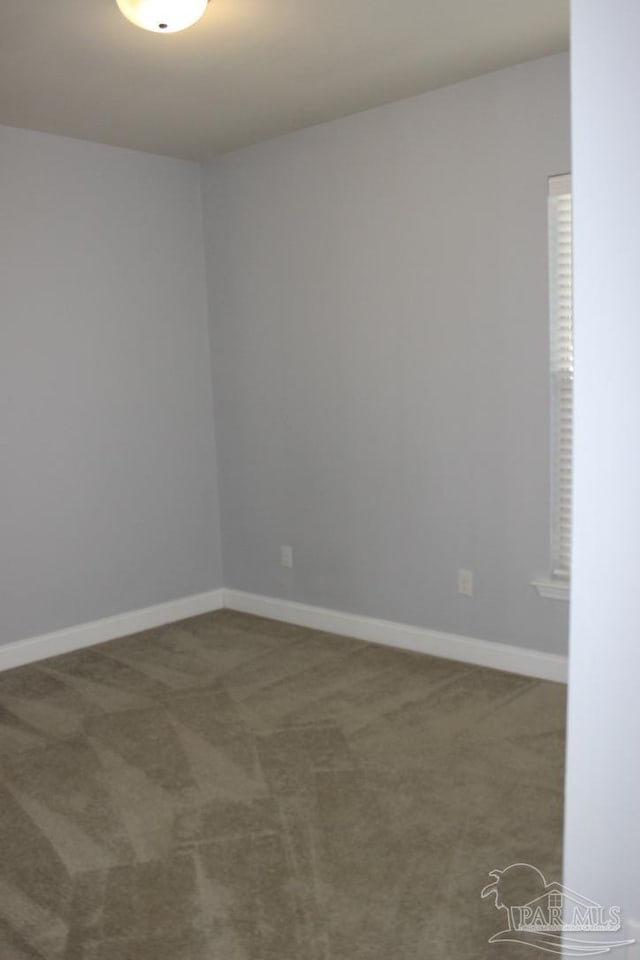 spare room featuring carpet floors