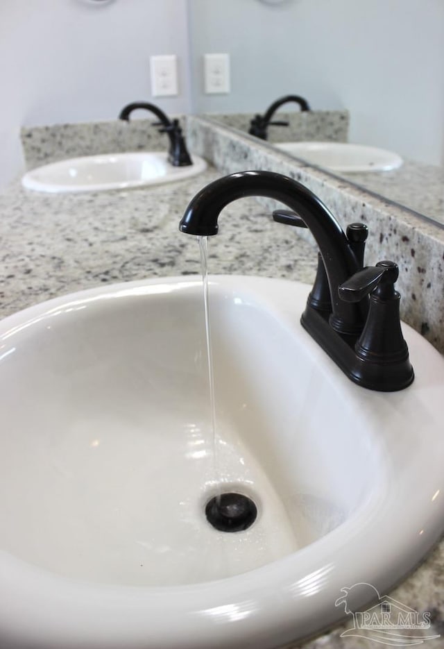 interior details featuring sink