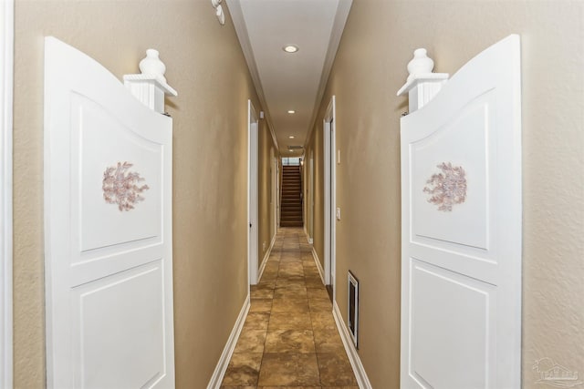 2882 Tunnel Rd, Pace, FL 32571 - corridor featuring baseboards and recessed lighting