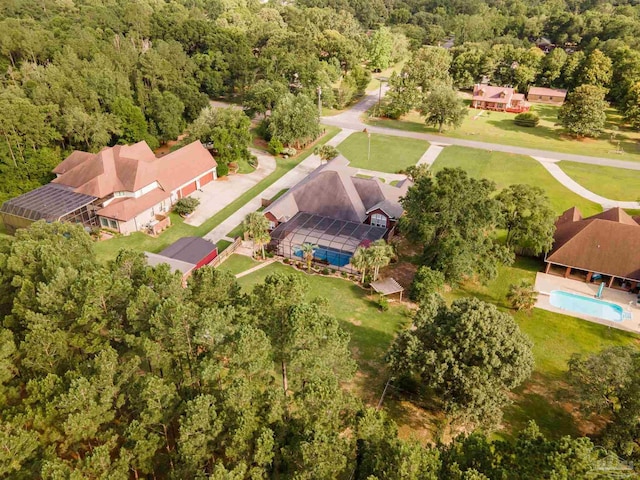 2882 Tunnel Rd, Pace, FL 32571 - drone / aerial view of a heavily wooded area