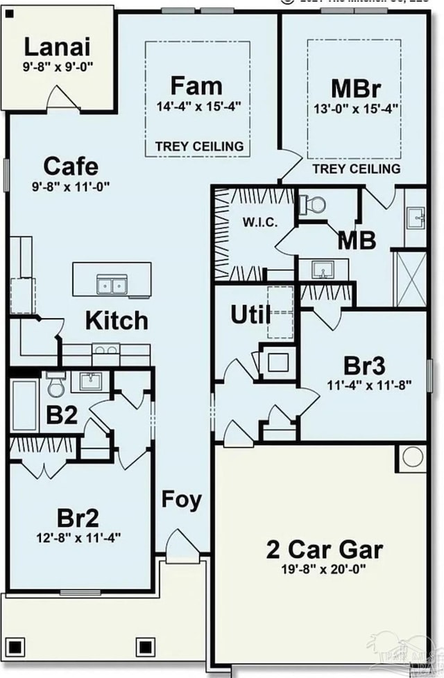 2656 Avalon St, Cantonment, FL 32533 - floor plan
