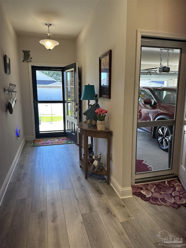 2656 Avalon St, Cantonment, FL 32533 - entrance foyer with baseboards and wood finished floors