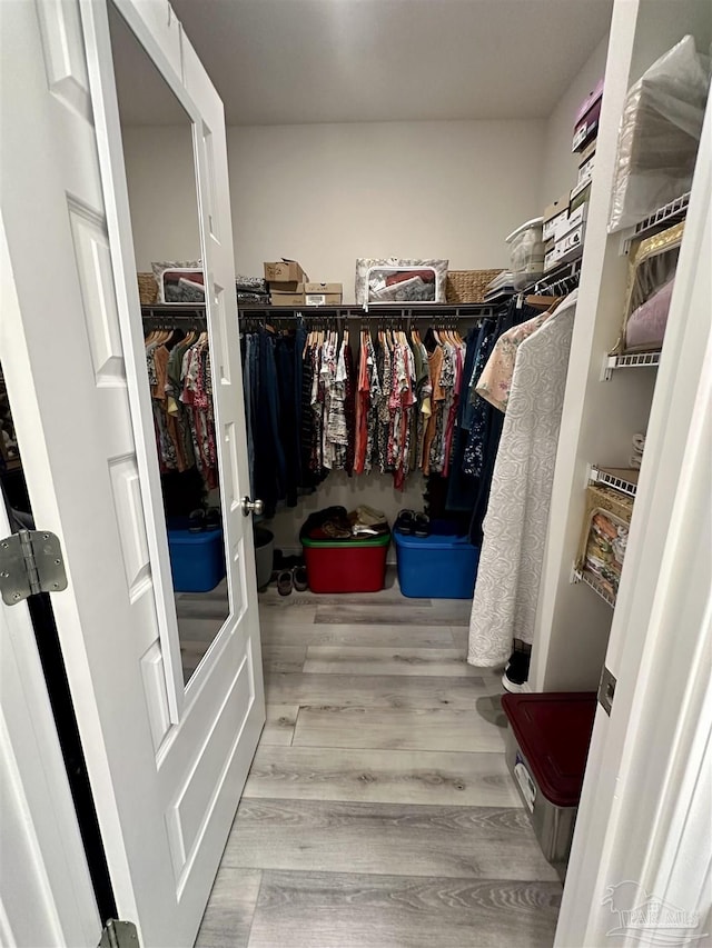2656 Avalon St, Cantonment, FL 32533 - walk in closet with wood finished floors