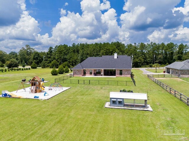 birds eye view of property