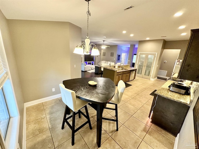 2924 Sundance Ln, Cantonment, FL 32533 - dining area with recessed lighting and light tile patterned floors