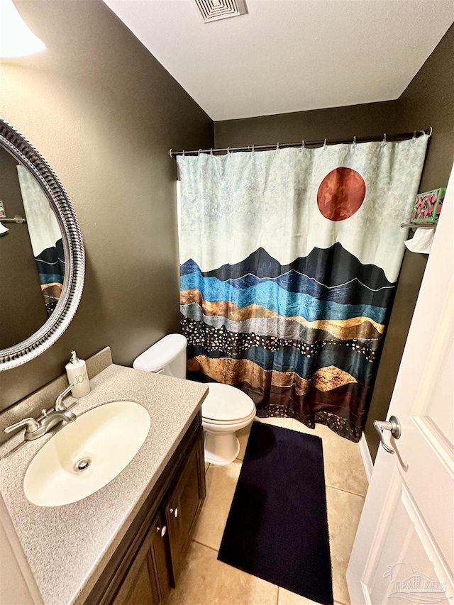 2924 Sundance Ln, Cantonment, FL 32533 - full bath featuring vanity, tile patterned flooring, and curtained shower