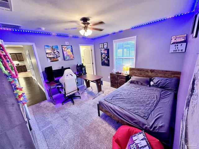 2924 Sundance Ln, Cantonment, FL 32533 - carpeted bedroom featuring ceiling fan and baseboards