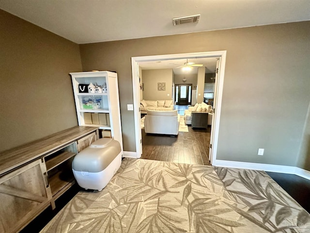 2924 Sundance Ln, Cantonment, FL 32533 - office featuring ceiling fan and wood finished floors