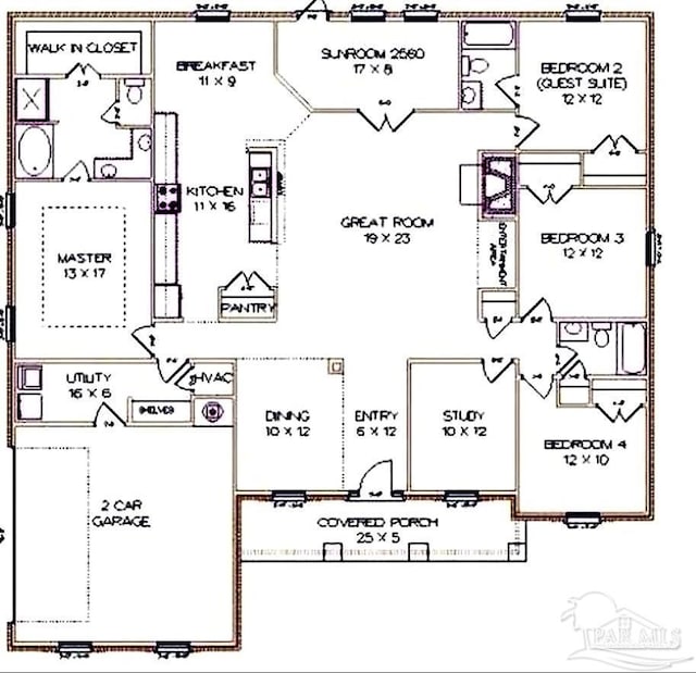 2924 Sundance Ln, Cantonment, FL 32533 - view of home floor plan