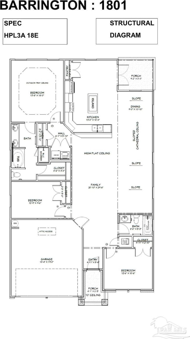 6135 Redberry Dr, Gulf Breeze, FL 32563 - view of floor plan / room layout