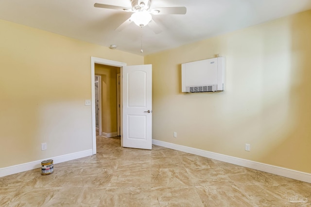 unfurnished room featuring ceiling fan