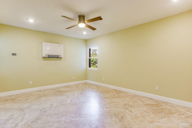 empty room with ceiling fan