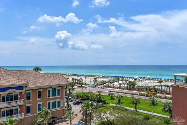 water view with a beach view