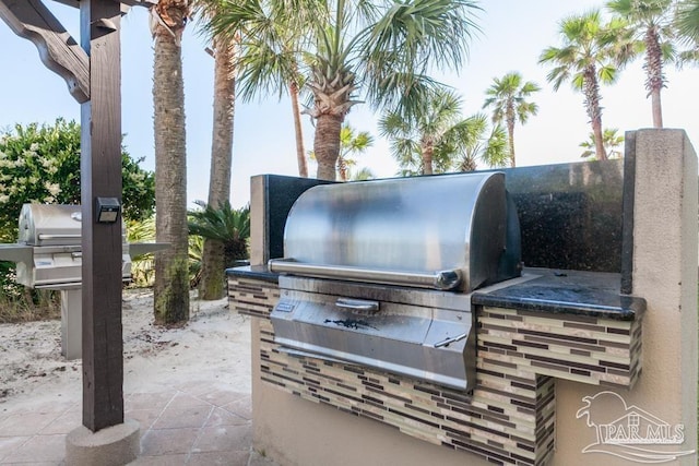 view of patio / terrace with area for grilling