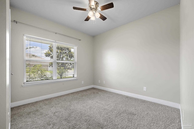 3526 Whitetail Ln, Pensacola, FL 32526 - carpeted spare room with baseboards and a ceiling fan