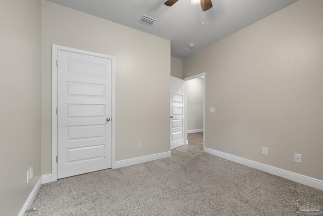3526 Whitetail Ln, Pensacola, FL 32526 - unfurnished bedroom featuring carpet flooring, baseboards, and a ceiling fan