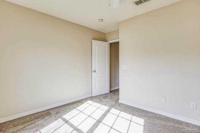 view of carpeted empty room