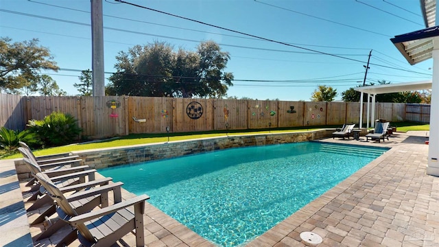 view of pool with a patio