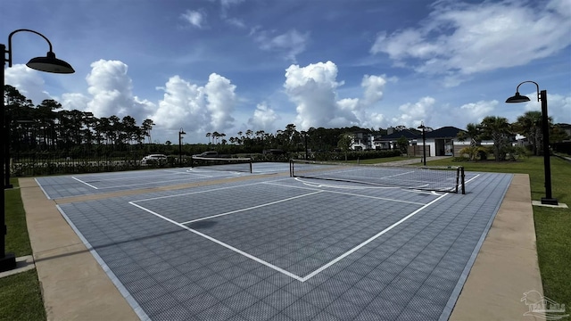 view of sport court with basketball court