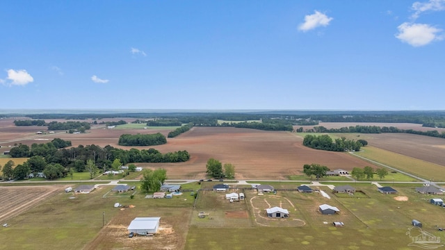 drone / aerial view featuring a rural view