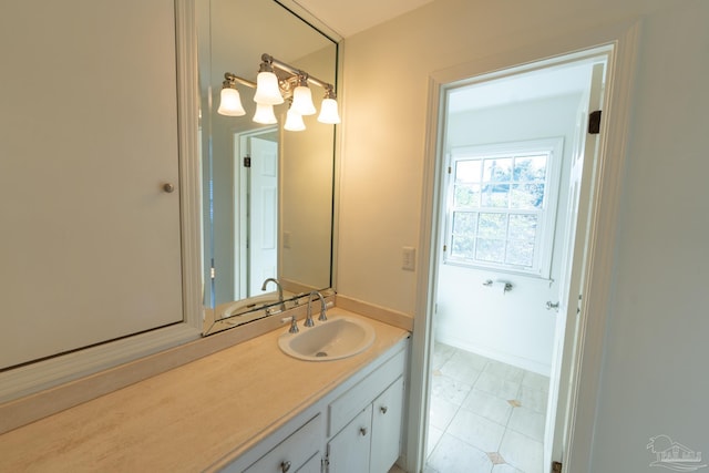 bathroom featuring vanity