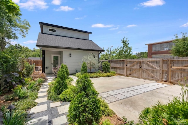 1132 N I St, Pensacola, FL 32501 - back of house with a gate and a shingled roof