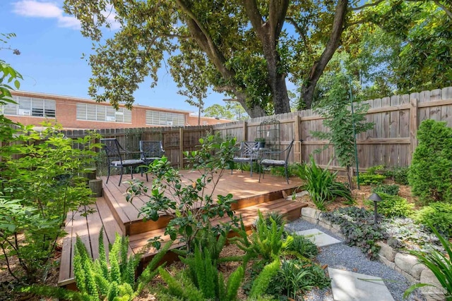 1132 N I St, Pensacola, FL 32501 - fenced backyard featuring a wooden deck