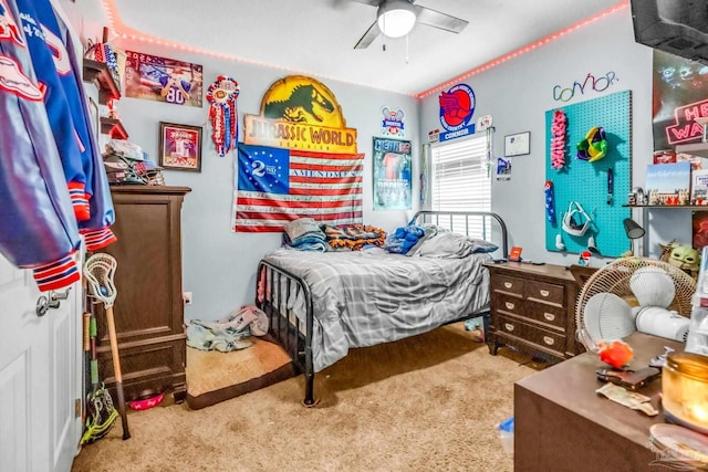 2704 Wildhurst Trl, Pace, FL 32571 - carpeted bedroom featuring ceiling fan